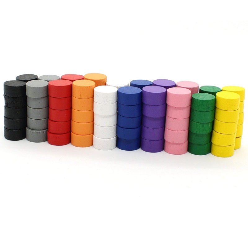 Board Game Catan - 10MM Game Discs token 10/50/100/200/500PCS Wooden