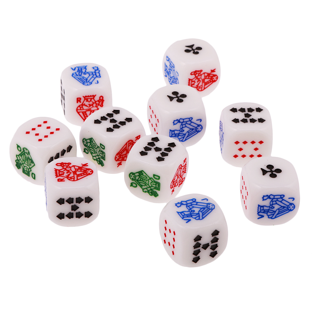 Board Game Recommendation - 10 Pieces of 12mm/0.47inch Acrylic Six