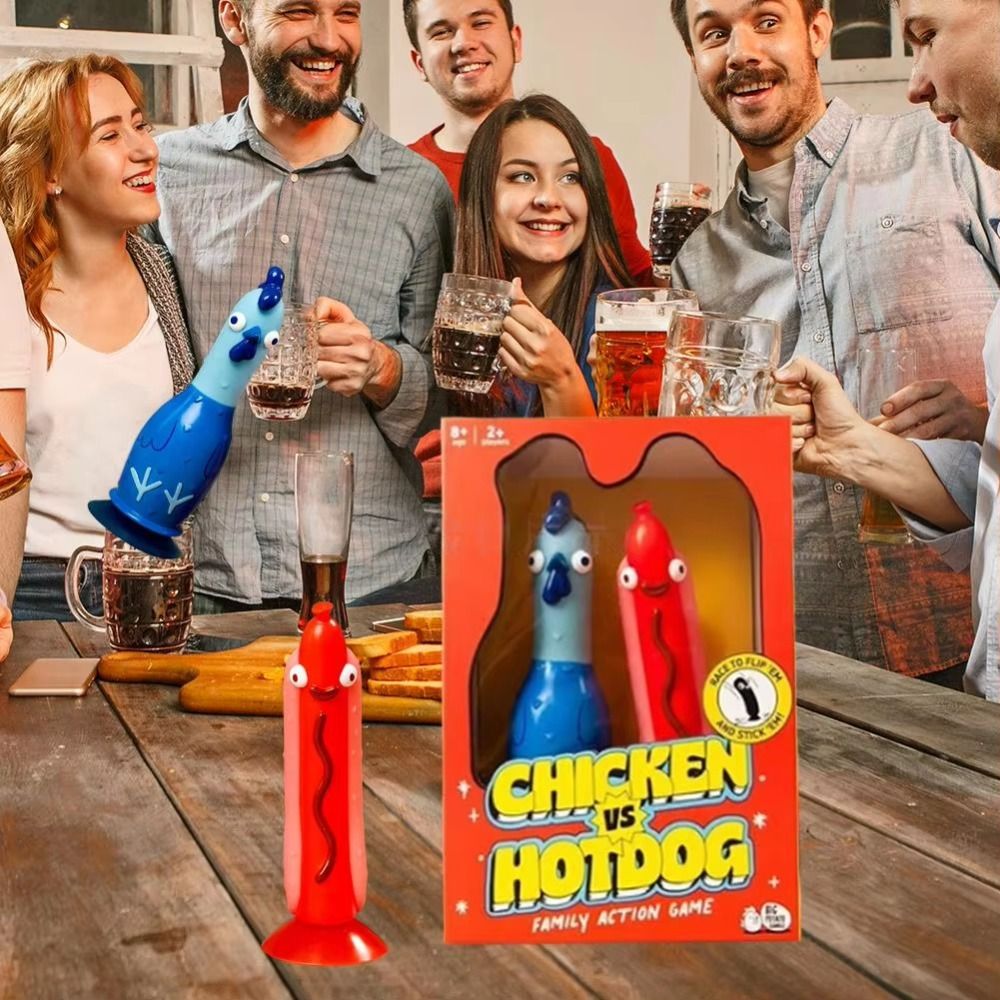 Board Game Quick - Fast Strategy Chicken Vs Hotdog Board