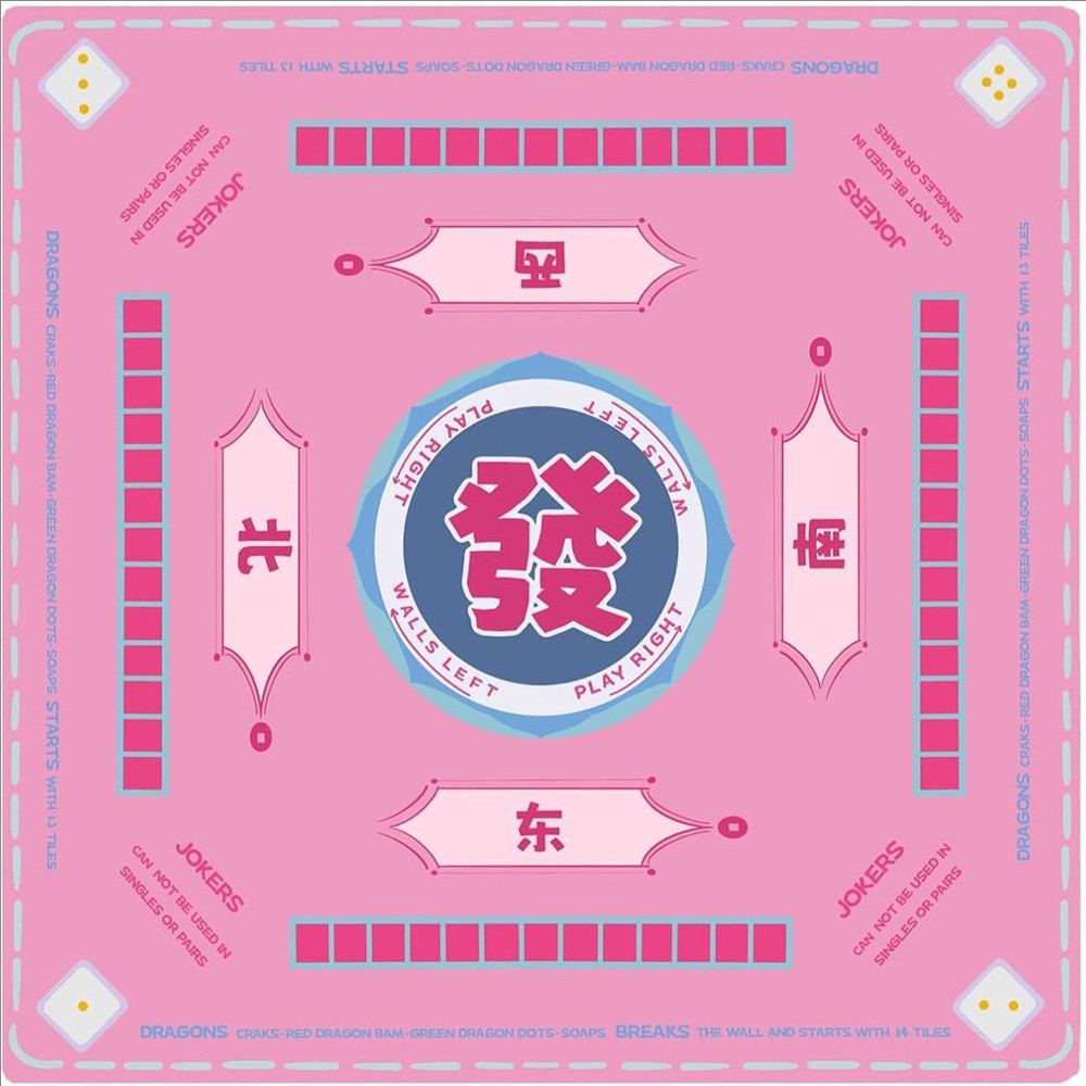 Board Game Card - High Quality Thicken Rubber Mahjong Mat