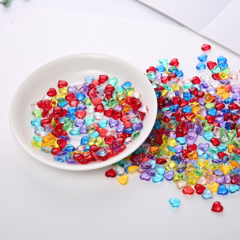 100PCS 10*4mm Heart Shape Acry - Board Game Economy 评论和价格