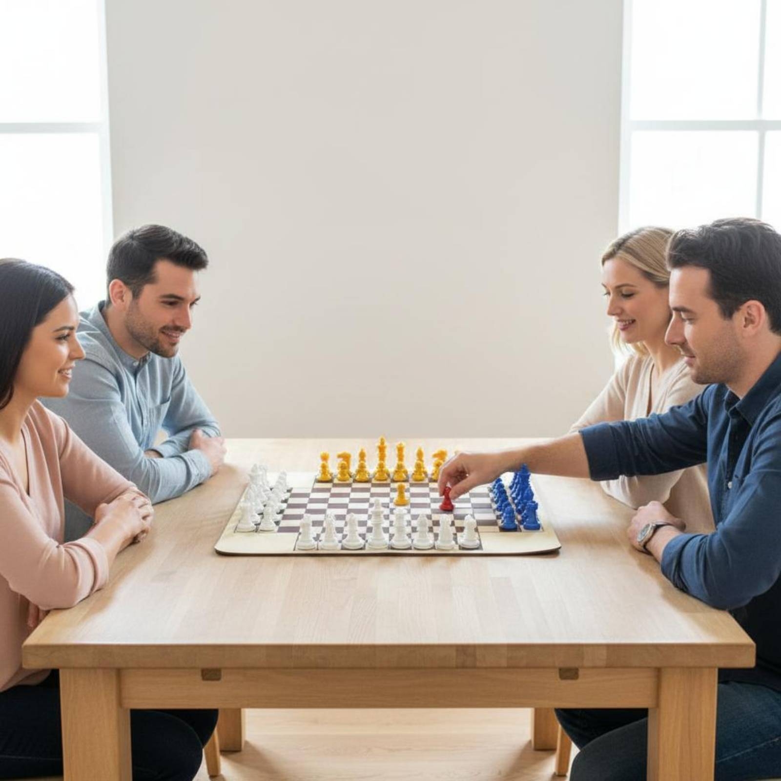 Multicolor Four-Player Chess S - Board Game For 3 Players 评论和价格