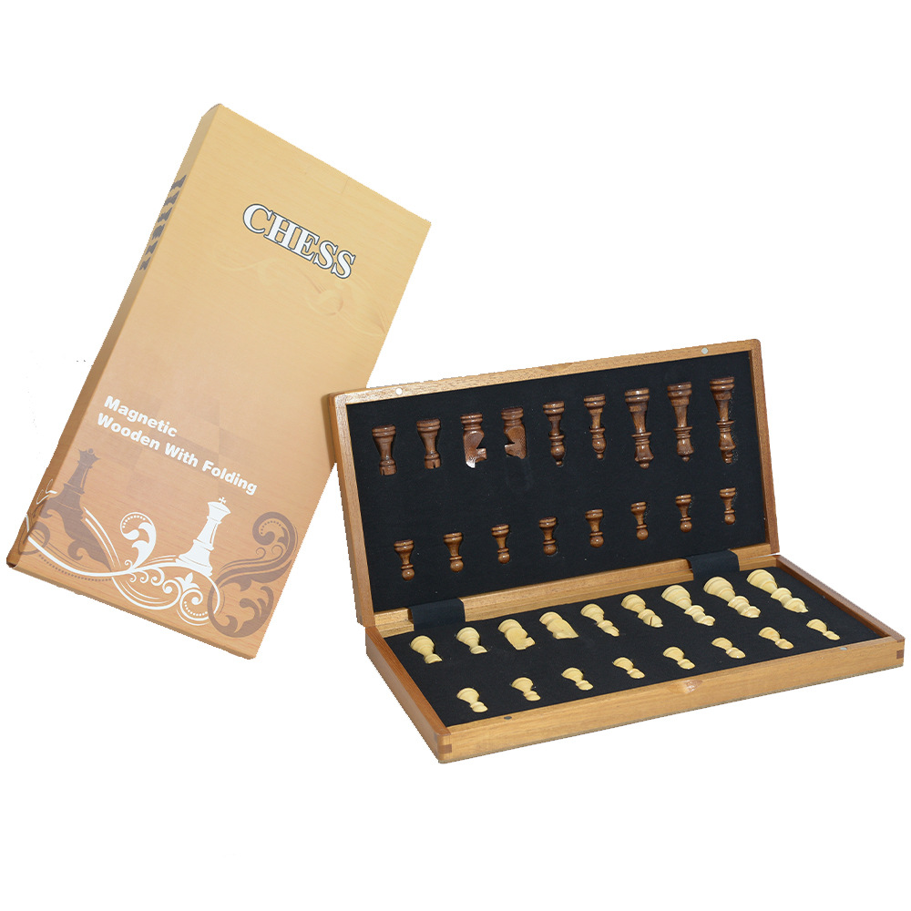 Magnetic Wooden Folding Chess  - Magnetic Travel Chess 评论和价格