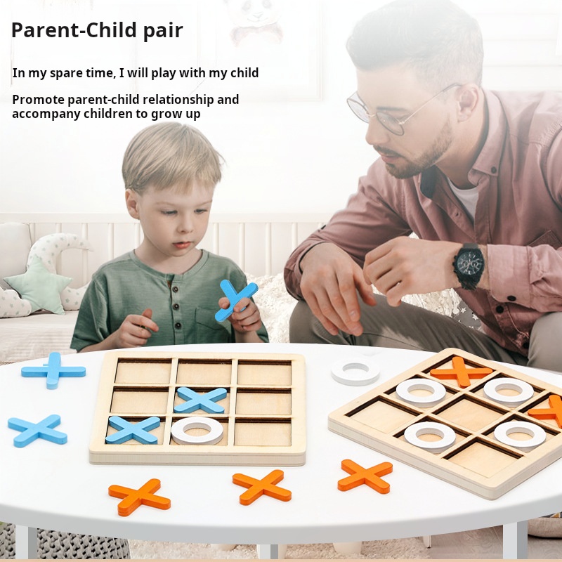 XO Tic-tac-toe children's Link - Board Game For 3 Players 评论和价格