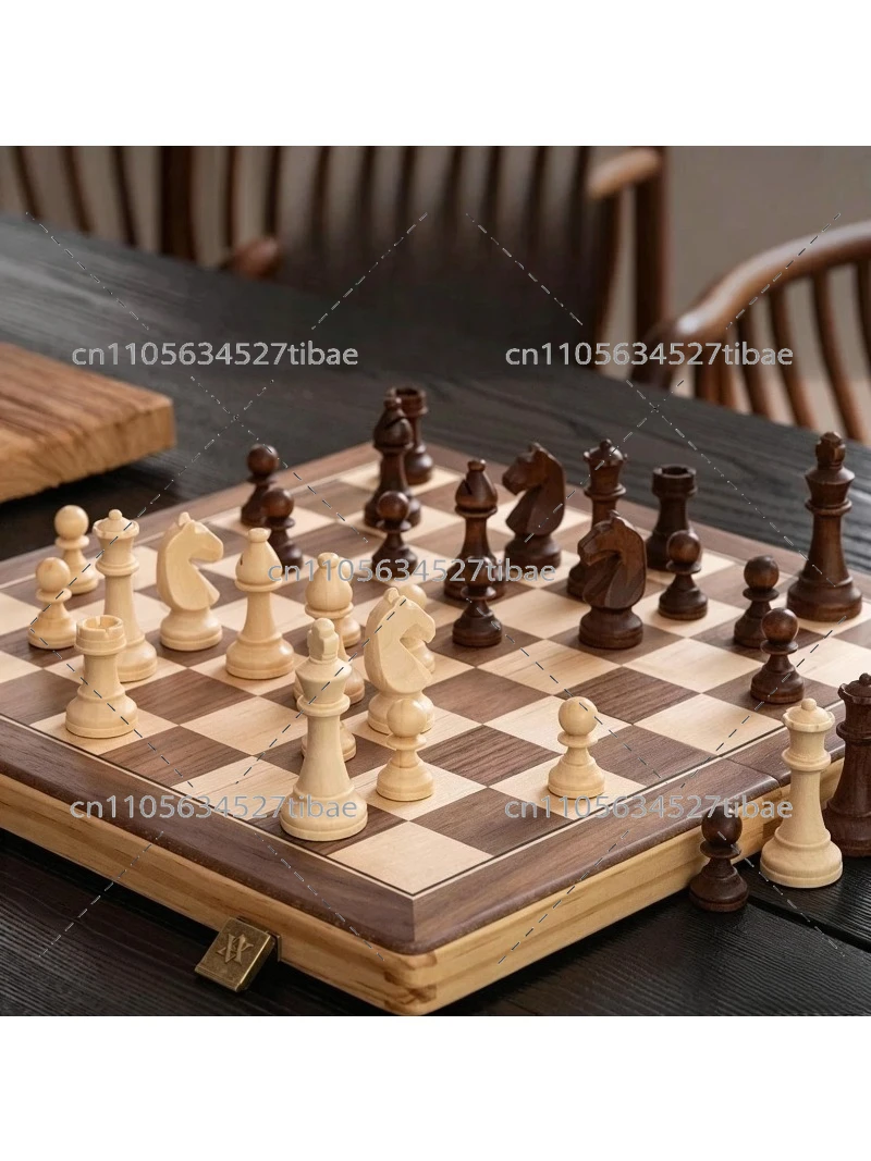Magnetic Chess Set Solid Wood  - Magnetic Travel Chess 评论和价格