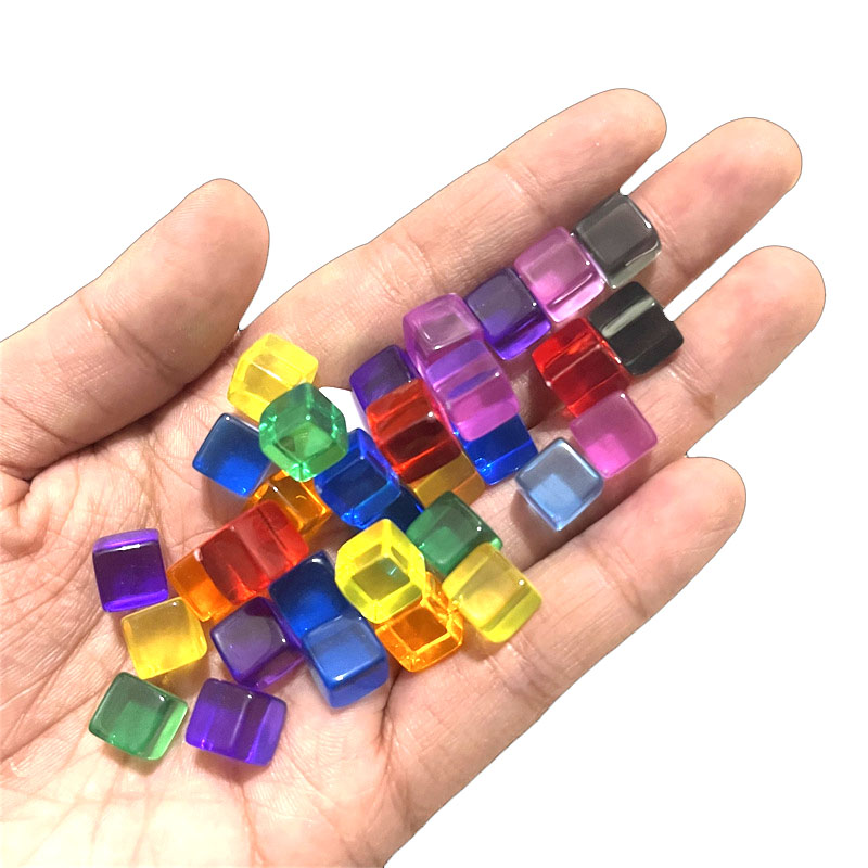 100pcs/set 8mm Clear Cube Dice - Board Game Economy 评论和价格