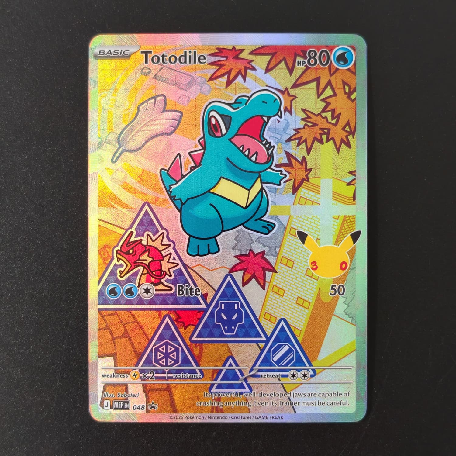Totodile 048 Foil Texture Card - Board Game English 评论和价格