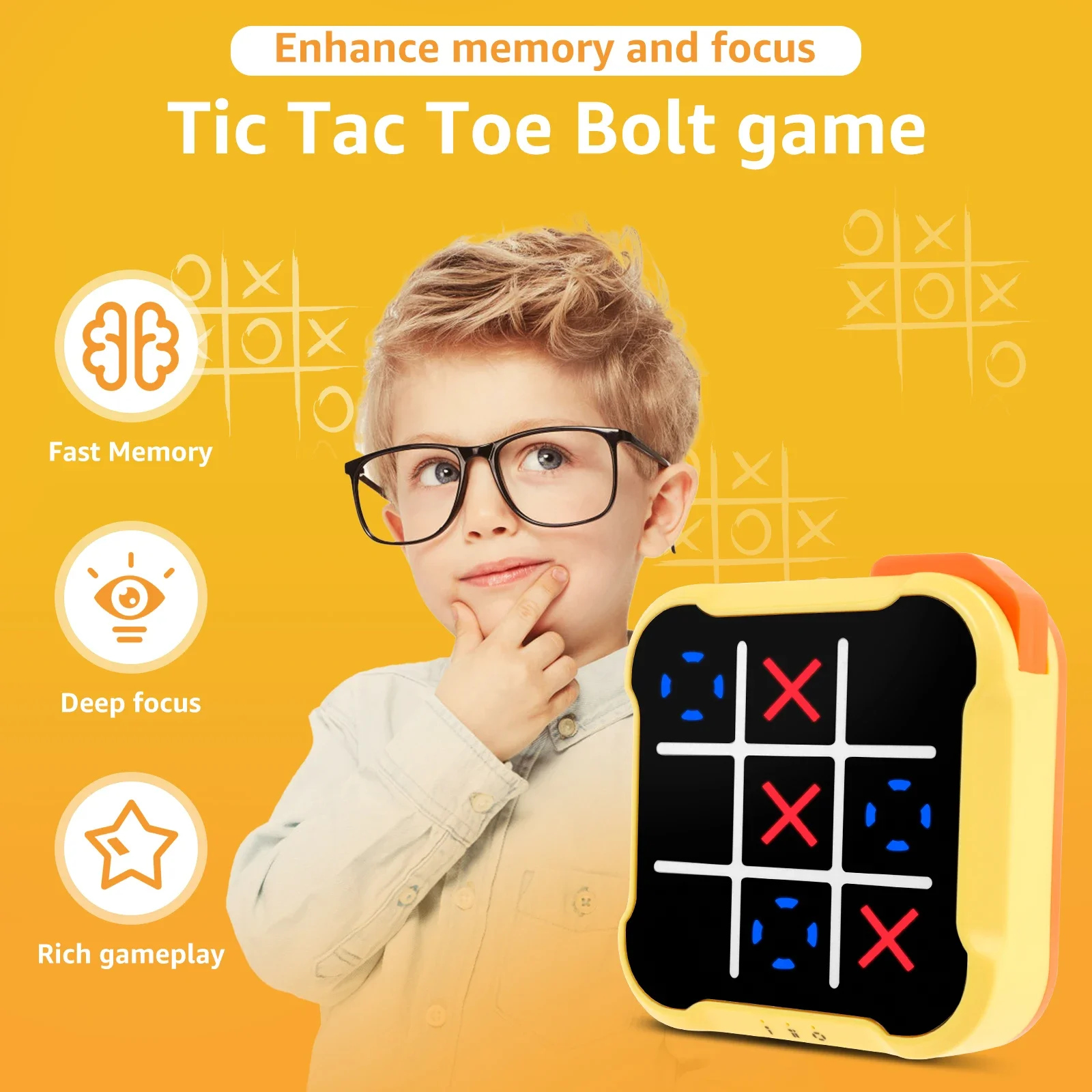 3in1 Electronic TIC-TAC-TOE Bo - Board Game For 3 Players 评论和价格