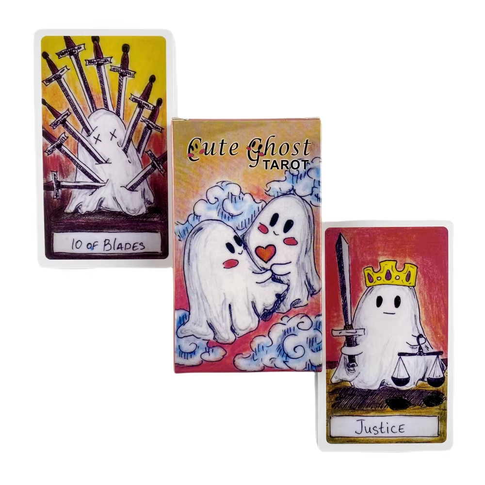 Cute Ghost Tarot Deck Toy Set  - Board Game Master 评论和价格