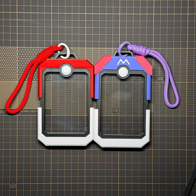 Poke Ball Vertical Card Holder - Board Game Design 评论和价格