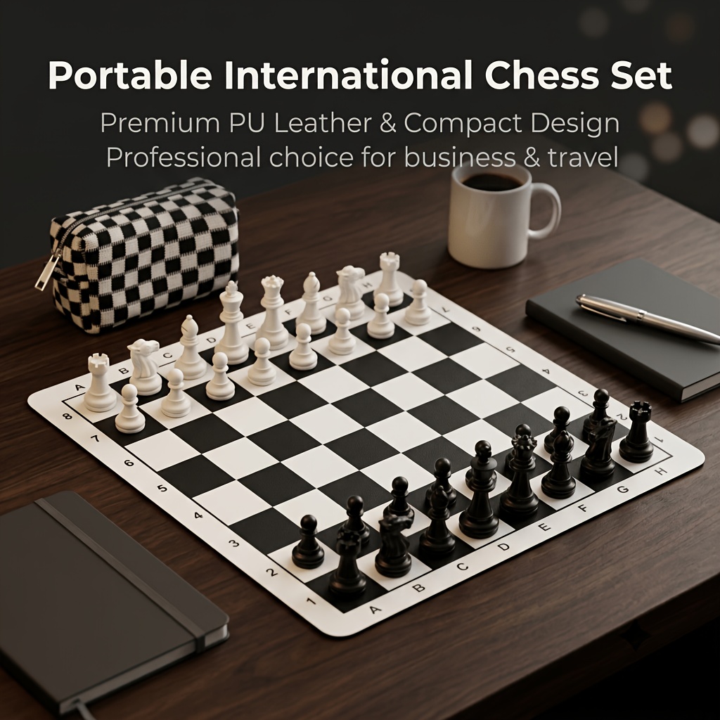 35cm/13.78in Chess Set Foldabl - Magnetic Travel Chess 评论和价格
