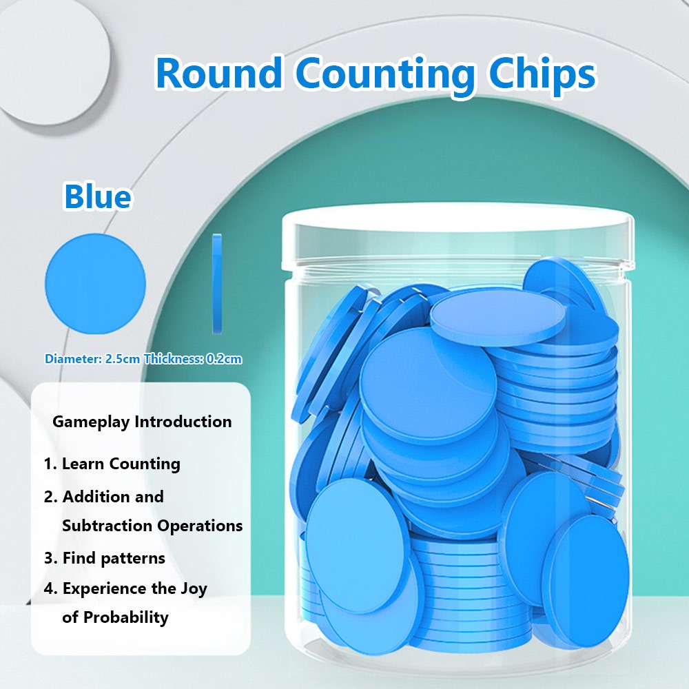 100pcs Plastic Counting Chips  - Board Game Economy 评论和价格