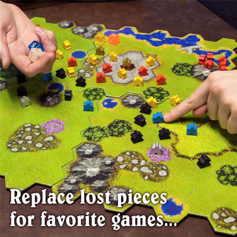 14PCS Wooden Humanoid Meeples  - Board Game Catan 评论和价格