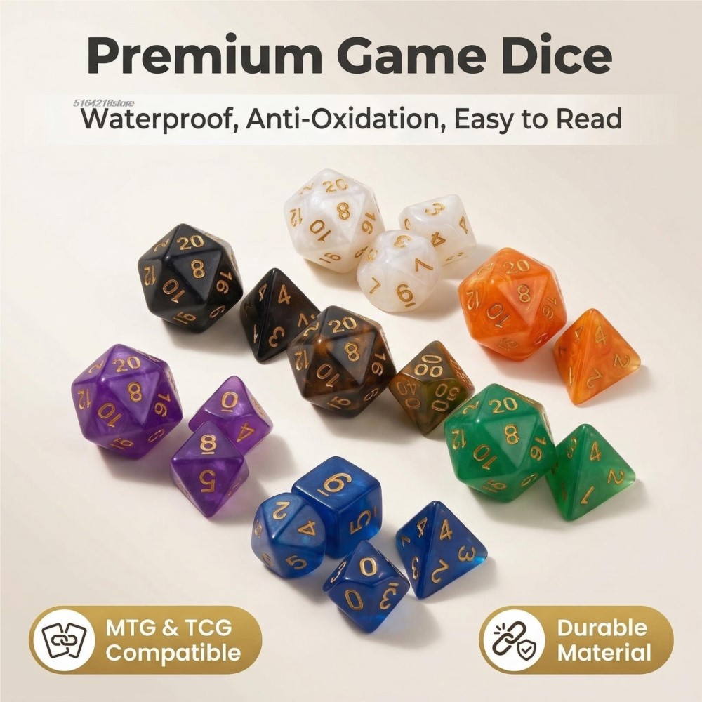 7pcs Set Dice Board Games Roll - Board Game Economy 评论和价格