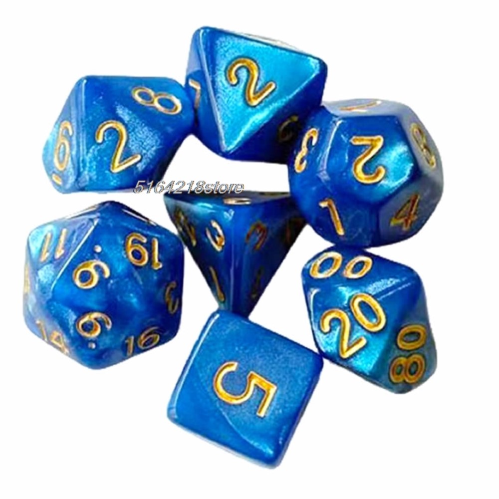 7pcs Set Dice Board Games Roll - Board Game Economy 评论和价格