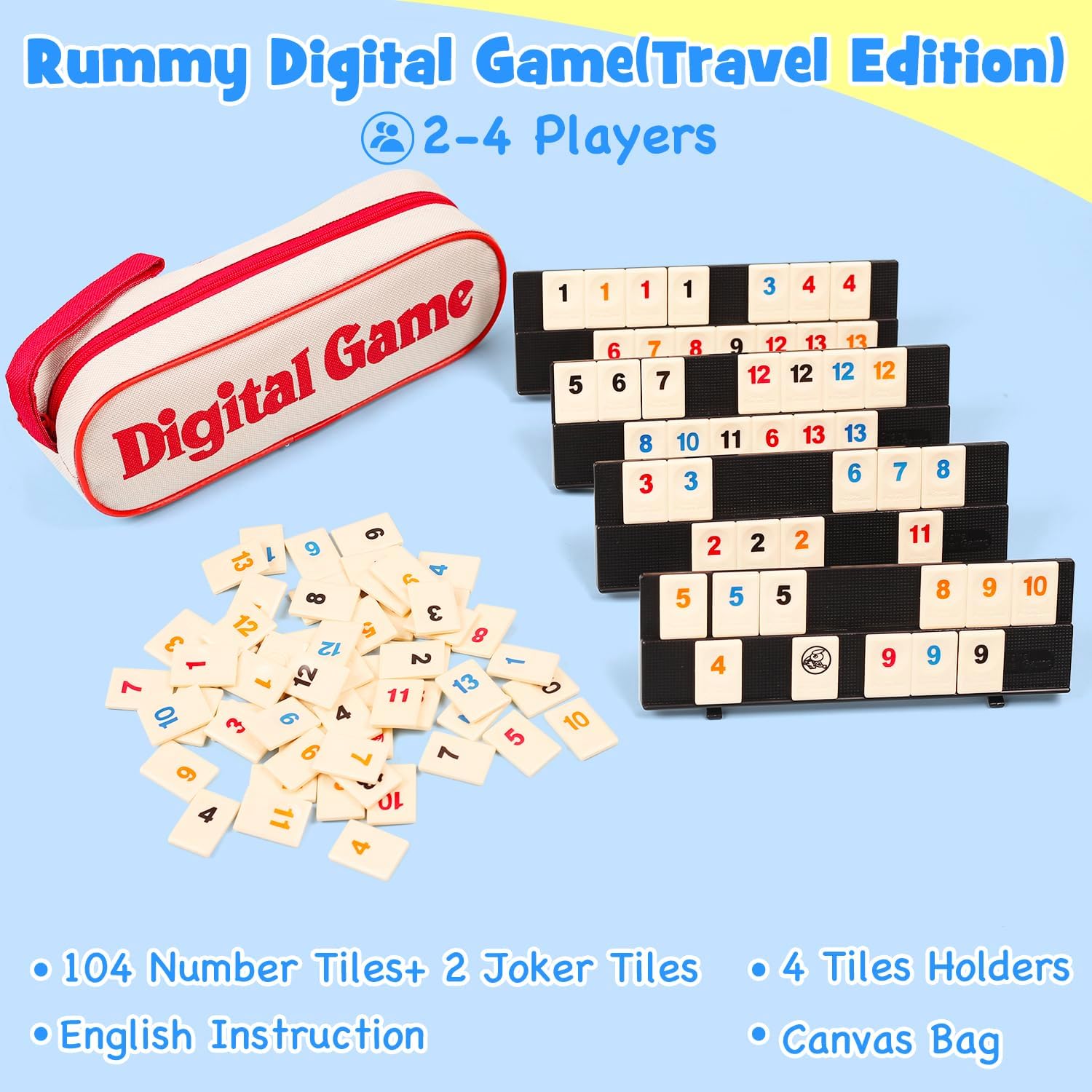Rummy Cube Game with 4 Racks,  - Board Game Master 评论和价格