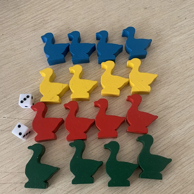 16pcs/set Goose Shaped Wooden  - Board Game Catan 评论和价格