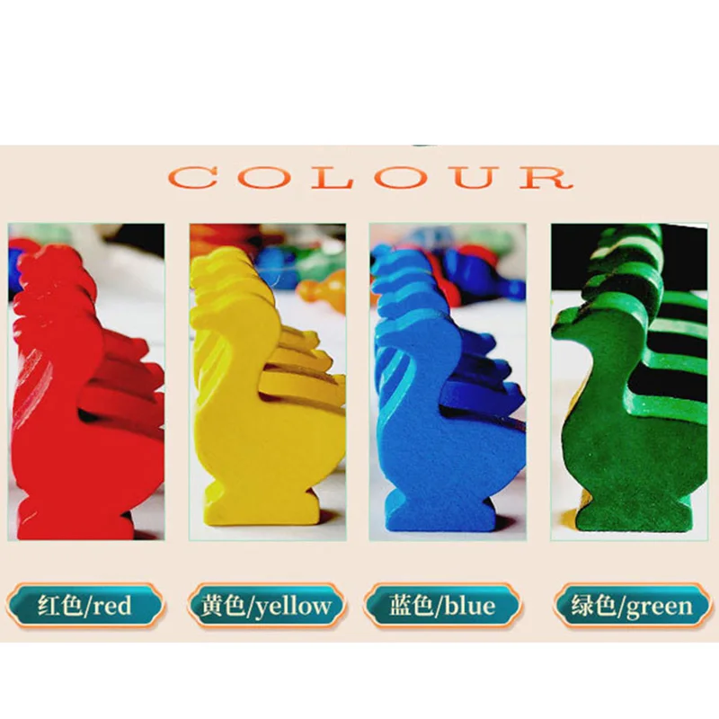 16pcs/set Goose Shaped Wooden  - Board Game Catan 评论和价格