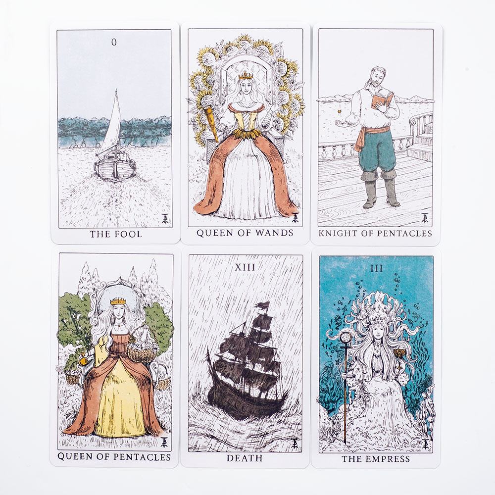 Ocean Themed Tempest Tarot  De - Board Game Design 评论和价格